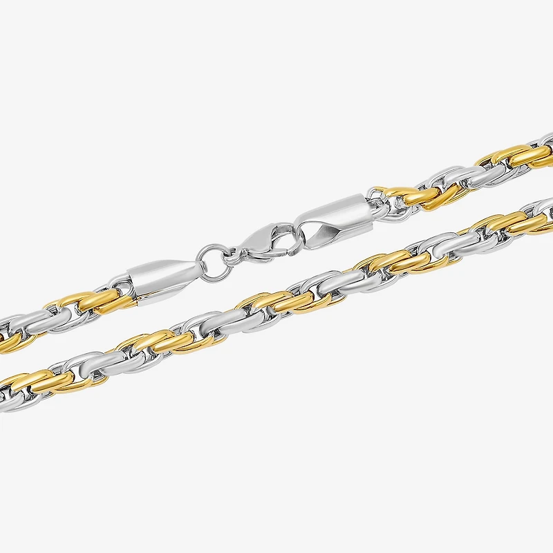 Mens Stainless Steel 24 Inch Link Chain Necklace