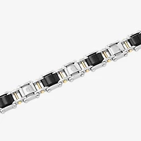 8 5/8 Inch Stainless Steel Solid Link Bracelet