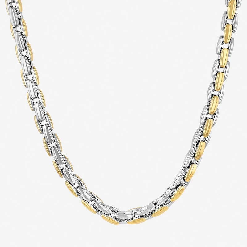 Men's Horseshoe Link Necklace Stainless Steel