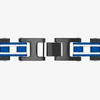 Mens Stainless Steel Solid 8 1/2 Inch Link Bracelet