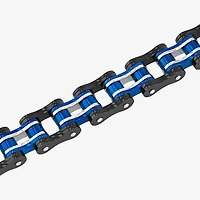 Mens Stainless Steel Solid 8 1/2 Inch Link Bracelet