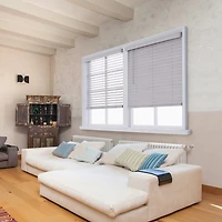Distressed 2 1/2" Cut-To-Width Cordless Faux Wood Blind