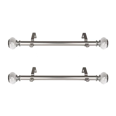 Rod Desyne Ironwood 1 IN Adjustable Side Curtain Rod