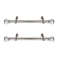 Rod Desyne Ironwood 1 IN Adjustable Side Curtain Rod