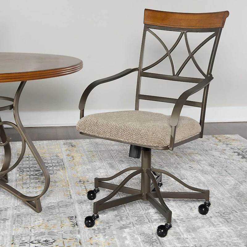 Linon 2-pc. Swivel Armchair