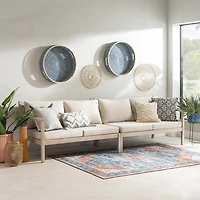 Linon 2-pc. Track-Arm Upholstered Loveseat