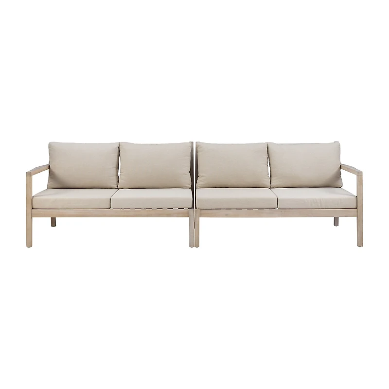 Linon 2-pc. Track-Arm Upholstered Loveseat