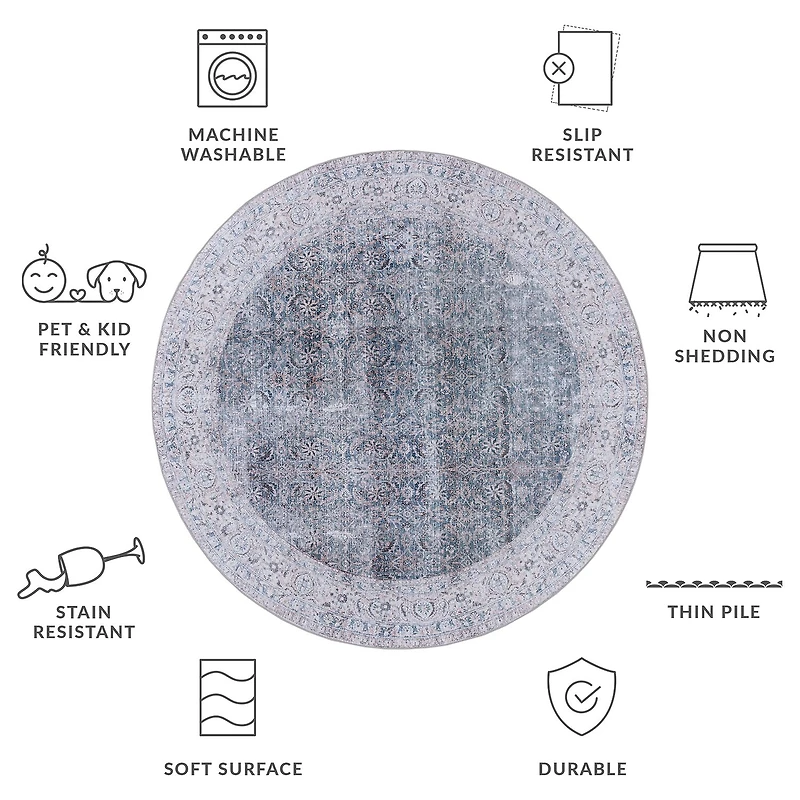 Safavieh Tucson Mary 6'X6' Indoor Round Area Rug