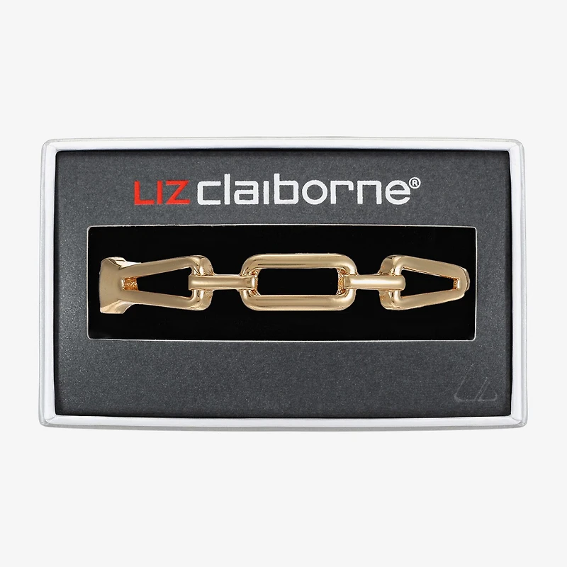 Liz Claiborne Link Womens Rectangular Bangle Bracelet