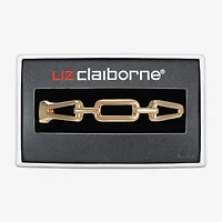 Liz Claiborne Link Womens Rectangular Bangle Bracelet