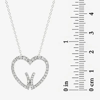 Grown Gorgeous (F, Vs2) Womens 1/2 CT. T.W. Lab White Diamond 14K Gold Heart 18 Inch Pendant Necklace