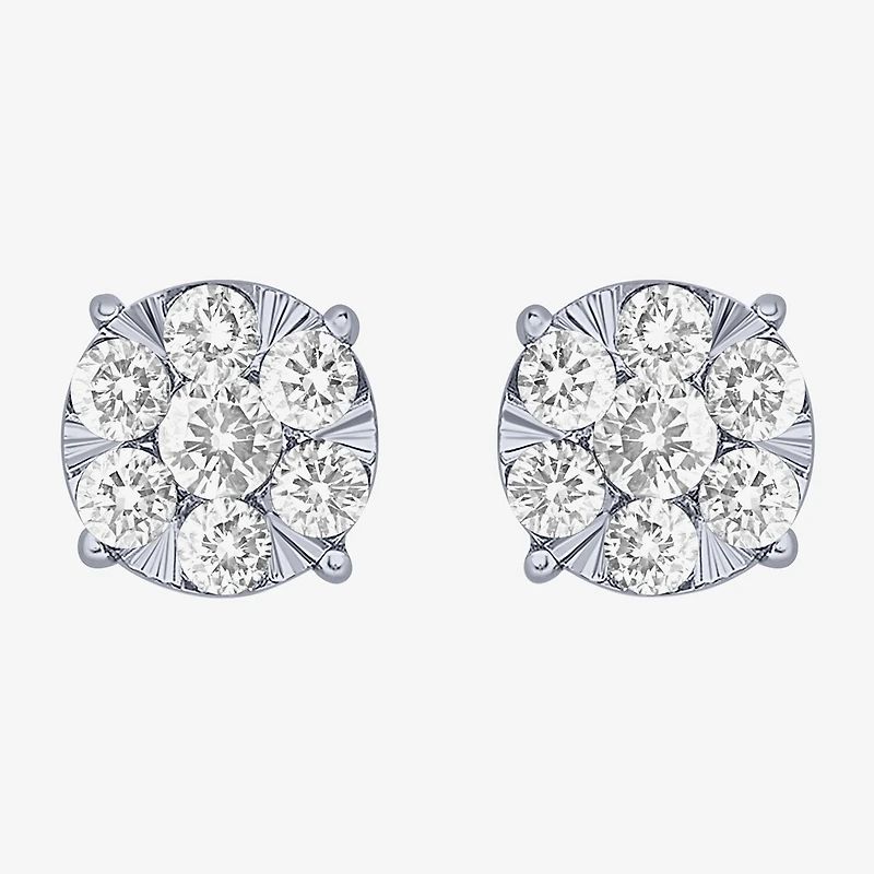 Diamond Blossom (G, Si2) 1/4 CT. T.W. Lab Grown White Diamond 10K Gold 5.5mm Stud Earrings