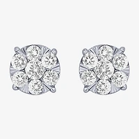 Diamond Blossom (G, Si2) 1/4 CT. T.W. Lab Grown White Diamond 10K Gold 5.5mm Stud Earrings