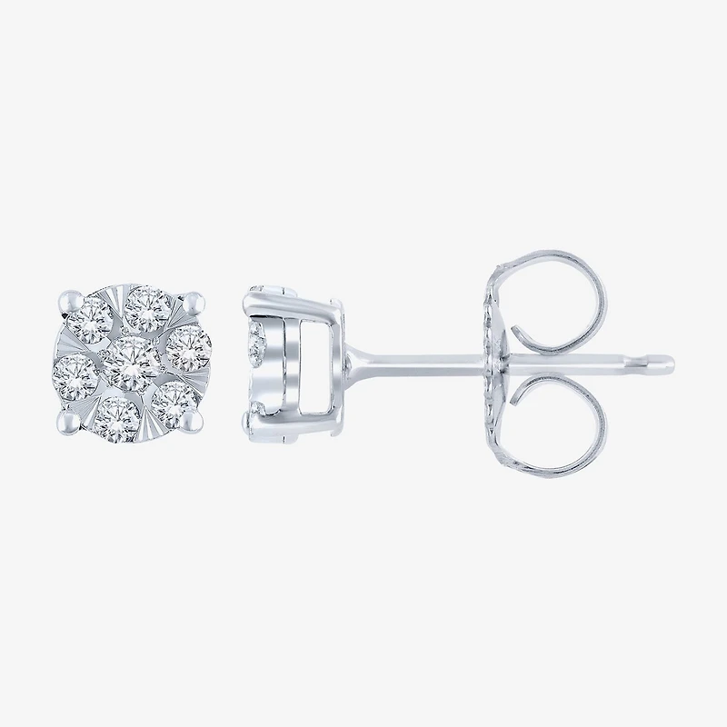 Diamond Blossom (G, Si2) 1/4 CT. T.W. Lab Grown White Diamond 10K Gold 5.5mm Stud Earrings