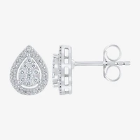 Diamond Blossom (G, Si2) 1/4 CT. T.W. Lab Grown White Diamond 10K Gold 10.1mm Pear Stud Earrings