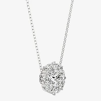 Grown Gorgeous (F,Vs2) Womens 1 1/2 CT. T.W. Lab Grown White Diamond 14K Gold Round 18 Inch Pendant Necklace