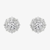 Grown Gorgeous (F,Vs2) 2 1/10 CT. T.W. Lab White Diamond 14K Gold 10.2mm Round Stud Earrings