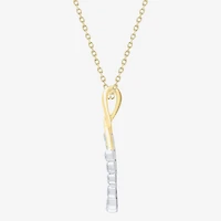 Floating Diamonds (F, Vs2) Womens 1 CT. T.W. Lab Grown White Diamond 14K Gold 18 Inch Pendant Necklace