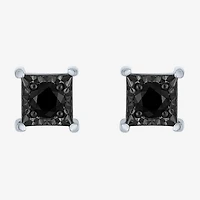 1/4 CT. T.W. Natural White Diamond Sterling Silver 7.2mm Stud Earrings