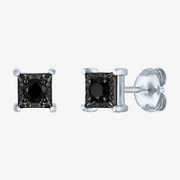 1/4 CT. T.W. Natural White Diamond Sterling Silver 7.2mm Stud Earrings