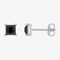 1/4 CT. T.W. Natural White Diamond Sterling Silver 7.2mm Stud Earrings