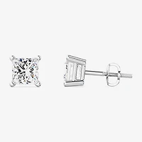 1 3/8 CT. T.W. Lab-Grown (G / Si1-Si2) Diamond Princess-cut Stud Earrings 10K or 14K Gold