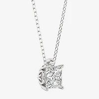 Grown Gorgeous (F,Vs2) Womens 1 1/8 CT. T.W. Lab-Grown Diamond 14K Gold or Platinum 18 Inch Princess Pendant Necklace