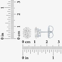( E-F/Si1-Si2 ) 3 CT. T.W. Lab-Grown Diamond 14K Gold 9mm Oval Stud Earrings