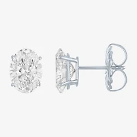 ( E-F/Si1-Si2 ) 3 CT. T.W. Lab-Grown Diamond 14K Gold 9mm Oval Stud Earrings