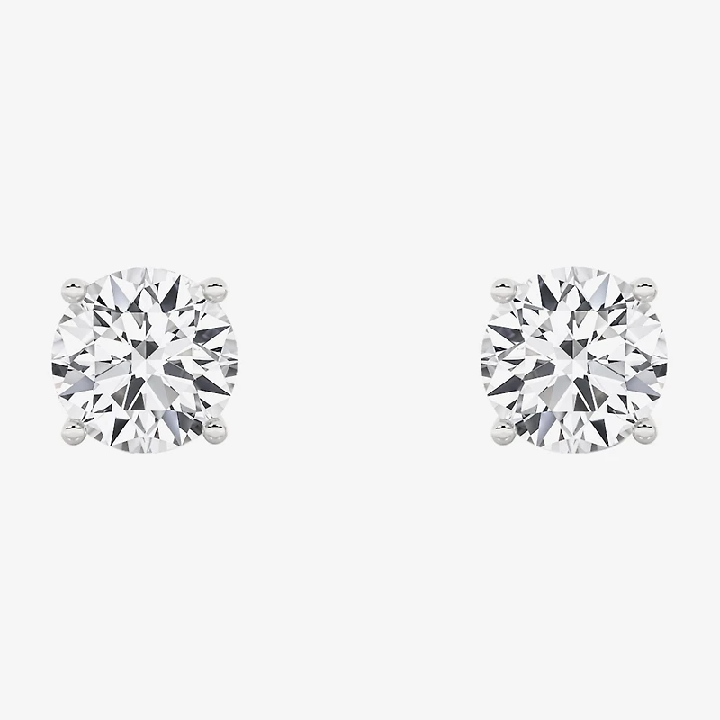 Grown Gorgeous (F, Vs2) 1 1/10 CT. T.W. Lab-Grown Diamond 14K Gold or Platinum 6.1mm Round Stud Earrings