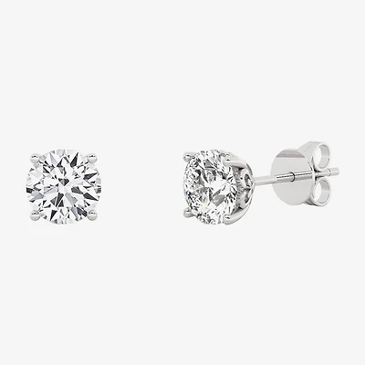 Grown Gorgeous (F, Vs2) 1 1/10 CT. T.W. Lab-Grown Diamond 14K Gold or Platinum 6.1mm Round Stud Earrings