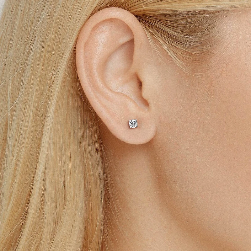 Grown Gorgeous (F, Vs2) 1 1/10 CT. T.W. Lab-Grown Diamond 14K Gold or Platinum 6.1mm Round Stud Earrings