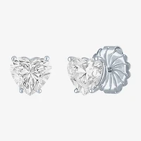 ( E-F/Si1-Si2 ) 3 CT. T.W. Lab-Grown Diamond 14K Gold 8.1mm Heart Stud Earrings