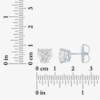 ( E-F/Si1-Si2 ) 3 CT. T.W. Lab-Grown Diamond 14K Gold 8.1mm Heart Stud Earrings