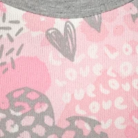 Sleep On It Little & Big Kid Girls Crew Neck Long Sleeve 3-pc. Pajama Set