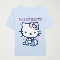 Little & Big Kid Girls Crew Neck Short Sleeve Regular Fit Hello Kitty Graphic T-Shirt