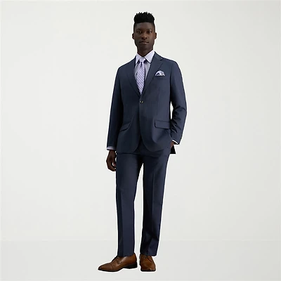 Haggar JMH Tailored Windowpane Mens Modern Fit Flat Front Suit Pant
