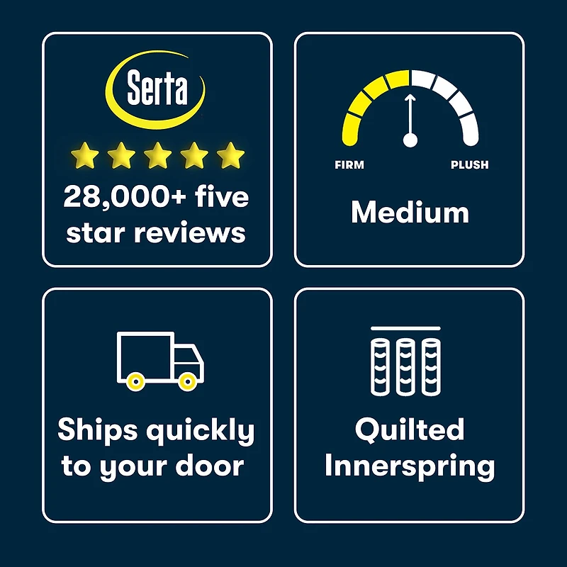 Serta Five Star Mattress 8" Medium Tight Top - a Box