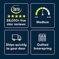 Serta Five Star Mattress 8" Medium Tight Top - a Box