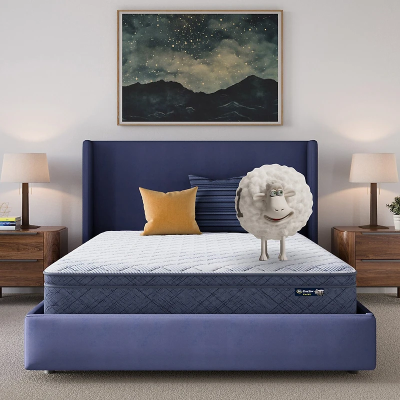 Serta Five Star Mattress 10" Plush Pillow Top - a Box