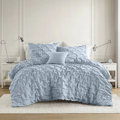 510 Design Bailey Diamond Pintuck Comforter Set with Decorative Pillow