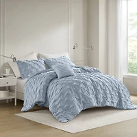 510 Design Bailey Diamond Pintuck Comforter Set with Decorative Pillow