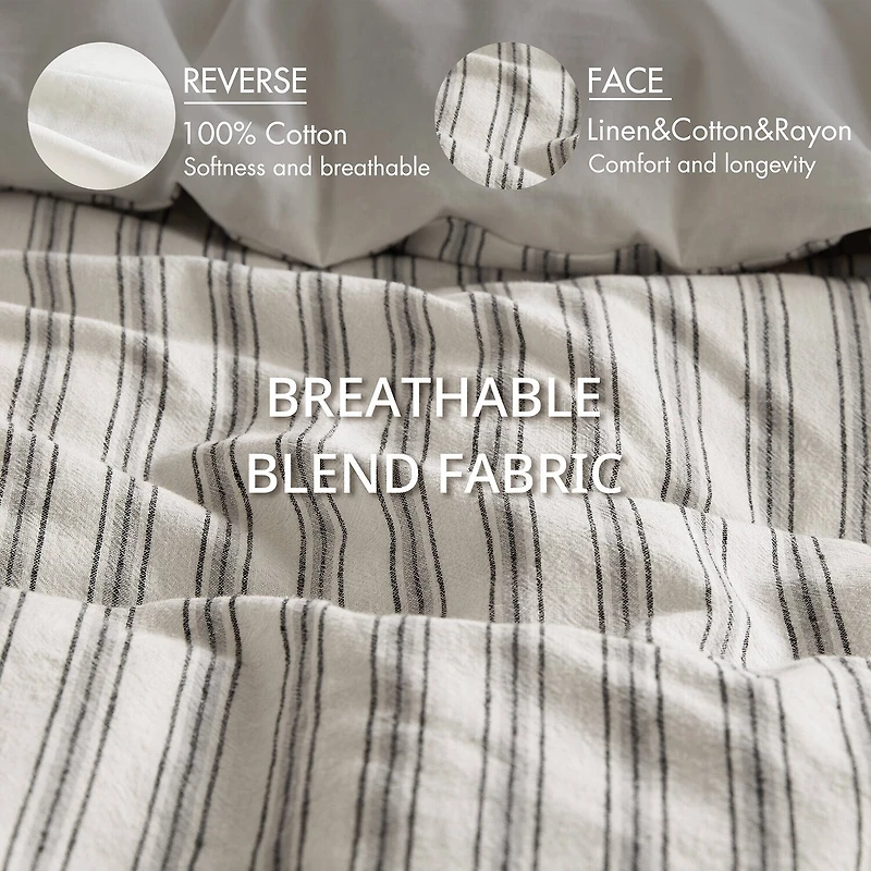 Madison Park Cora Rayon Cotton Blend 3-pc. Easy Care Duvet Cover Set