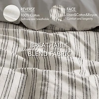 Madison Park Cora  Rayon Cotton Blend 3-pc. Easy Care Duvet Cover Set