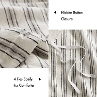Madison Park Cora  Rayon Cotton Blend 3-pc. Easy Care Duvet Cover Set
