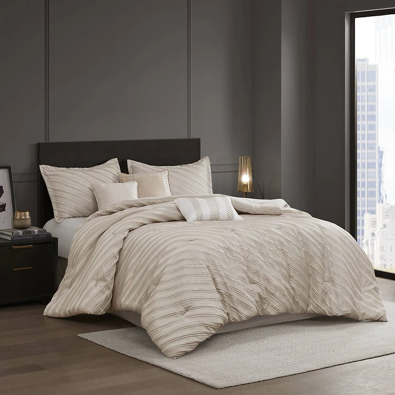 Madison Park Reeve 7-pc. Jacquard Comforter Set