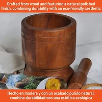 IMUSA Jumbo 2-pc. Wood Mortar and Pestle Set