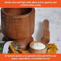 IMUSA Jumbo 2-pc. Wood Mortar and Pestle Set