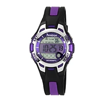 Armitron Pro Sport Womens Chronograph Multi-Function Digital Purple Strap Watch 45/7030pur