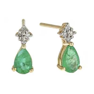 LIMITED QUANTITIES Genuine Blue Sapphire and Diamond-Accent Drop Earrings